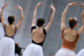 Artists of English National Ballet during Cinderella rehearsals.